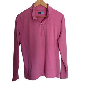 PGA Tour Pink 1/4 Zip Pullover Large
